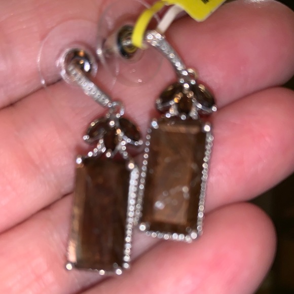 CHOCOLATE SAPPHIRE EARRINGS 18.22cts. - Picture 4 of 8